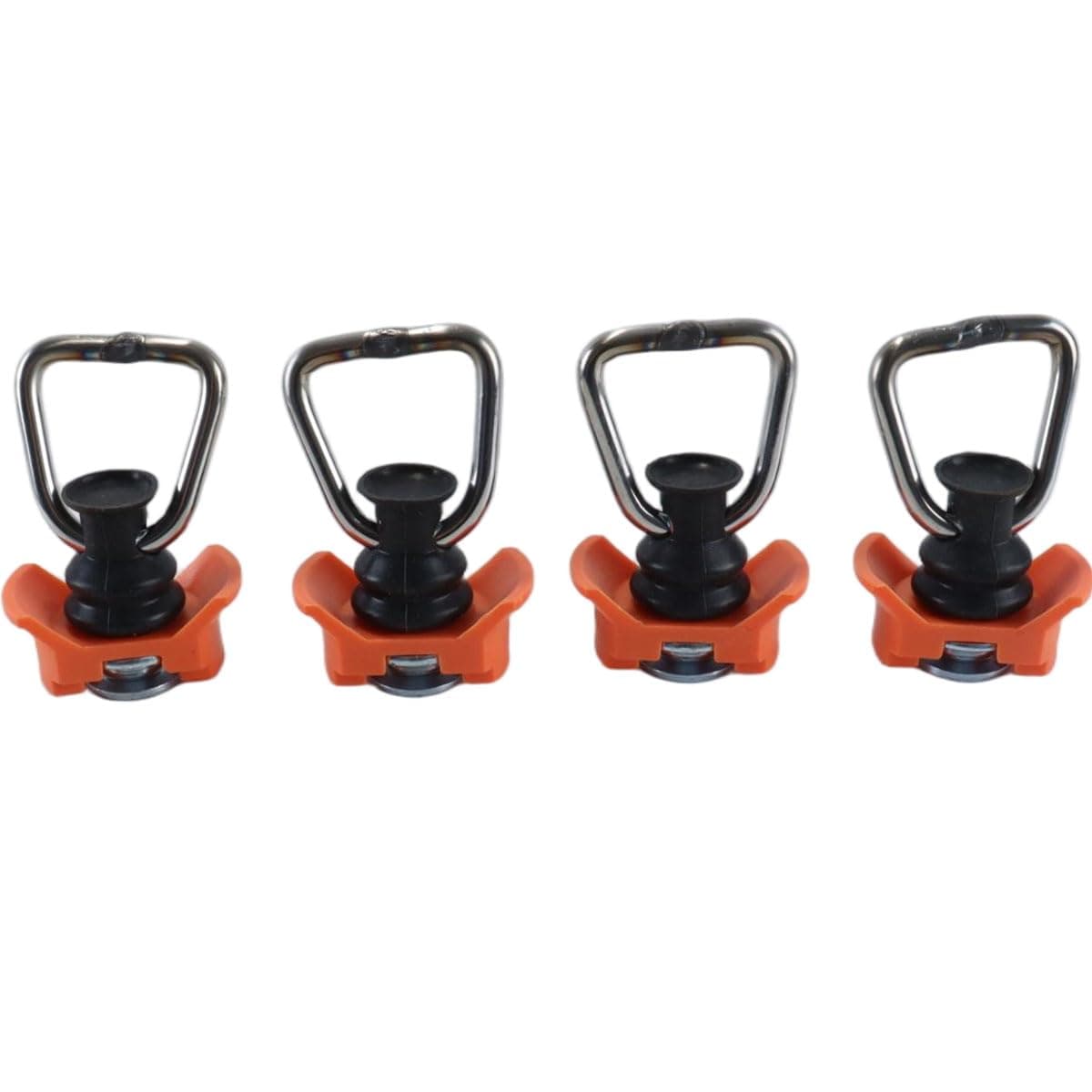 Paquete de 4 Conectores Individuales para rieles de avión, Accesorios para Barras de avión, Accesorio Ideal para amarrar y Transportar de Forma Segura, 1000 kg/Dan