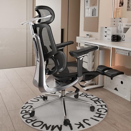 Hbada E3 Pro Ergonomic Office Chair, Big and Tall Office Chair - with 3-Zone Dynamic Lumbar Support, 4D Adjustable Headrest, 6D Adjustable Armrest, Black