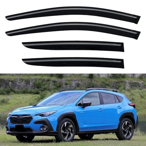 Window Visors Rain Guards for 2024 2025 2026 Crosstrek, Out-Channel Window Vent Wind Deflectors Visors Shades for 24 25 26 Impreza