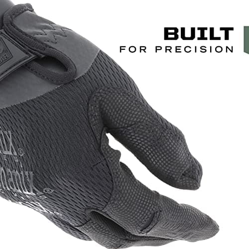 Mechanix Wear: Tactical Specialty 0.5mm High-Dexterity Work Gloves with Secure Fit and Precision Feel, Tactical Gloves for Airsoft, Paintball, Utility Use, Shooting Gloves for Men (Black, Medium)