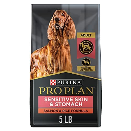 Purina Pro Plan Sensitive Skin and Stomach Dog Food With Probiotics for Dogs, Salmon & Rice Formula - 5 lb. Bag