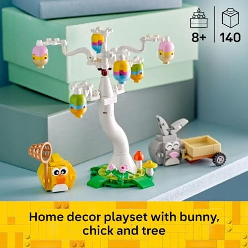 LEGO Easter Bunny and Chick Egg Hunt Building Toy for Girls & Boys - Springtime Pretend Playset for Kids, Ages 8+ - Basket Stuffer or Gift Idea for Easter, Birthdays, & Special Occasions - 40808