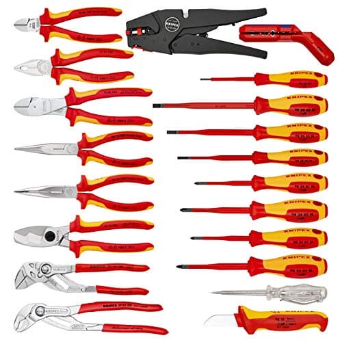 Knipex Vision24 Electro Tool Case, 20 Tools, 21 Insertion Compartments, 24 Litre, 480 x 380 x 180 mm, Tool Set, 00 21 20