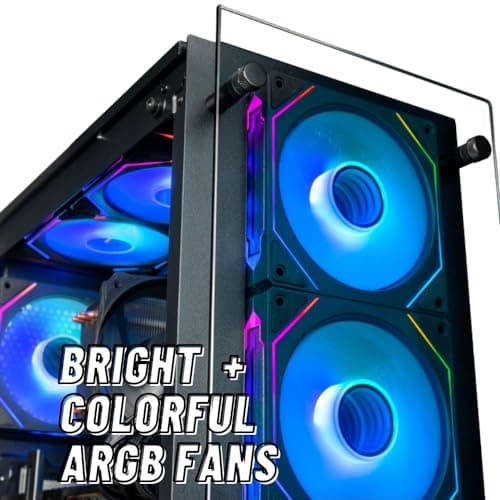 Stratos Micro RX 9070 XT, Ryzen 7 7800X3D, 32GB DDR5 RAM, 2TB NVMe SSD, Gaming Desktop PC w/Windows 11 Pro, 3-Year Warranty, RGB Keyboard+Mouse, Internal Wi-Fi 6E, 3X DP & HDMI