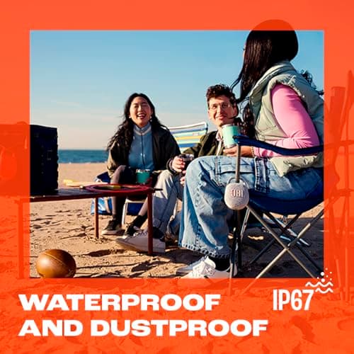 JBL Clip 5 - Ultra-Portable, Waterproof & Dustproof Bluetooth Speaker, Big Pro Sound with Punchy bass, Integrated Carabiner, Up to 12 Hours of Play, Recycled Materials (Black & Orange)