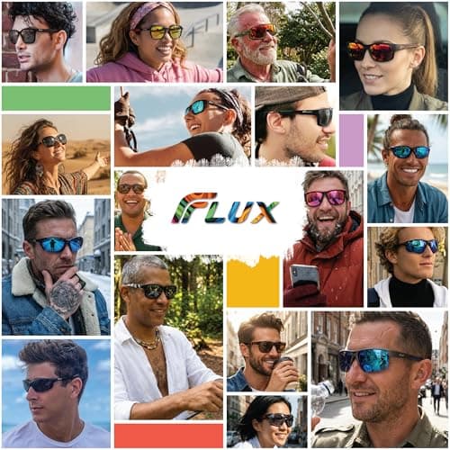 Flux Avento Polarized Sports Sunglasses for Men and Women UV400 Protection Active Lifestyles | Black