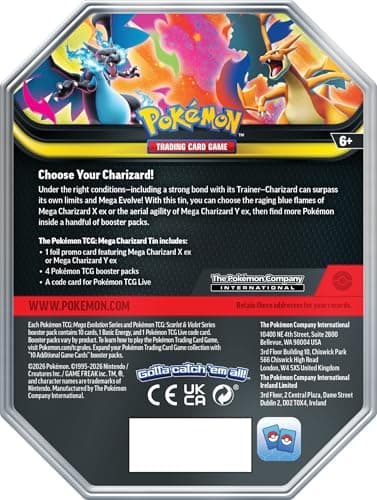 Pokémon TCG: Mega Charizard X Tin