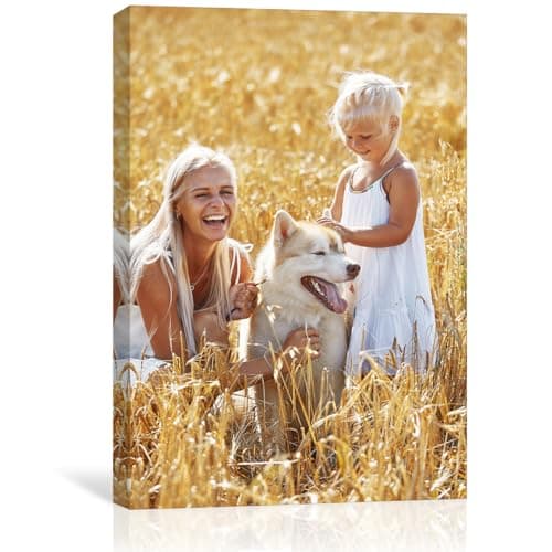 GMissT Canvas Prints With Your Photos - Personalized Pictures On Canvas Custom Poster for Home Decor - Floating Frames & Gift Wrapping Available