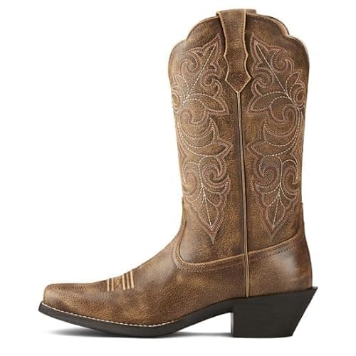 Ariat 100216206C Womens Round Up Square Toe Vintg Bombr 200 - Brown 6C