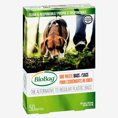 BioBag Compostable and Biodegradable Pet Waste Bags, 50 Bags