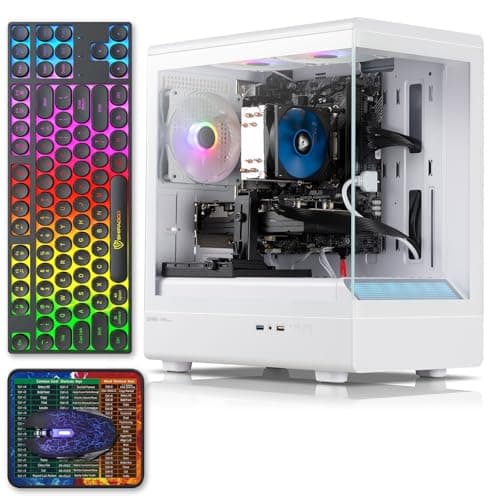 Tisukisu Prebuilt Gaming PC Desktop,Core i7 Tower Computer,RTX3050 8G,Win11