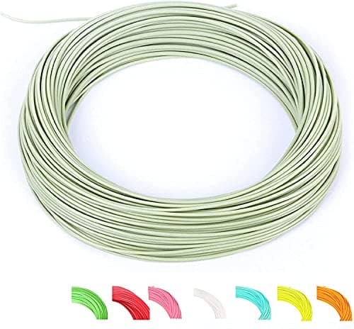 Maxcatch Best Price Trout Fly Fishing Line; Weight Forward, Floating Fly Line (1F/2F/3F/4F/5F/6F/7F/8F/9F/10F)(Moss Green,WF4F)