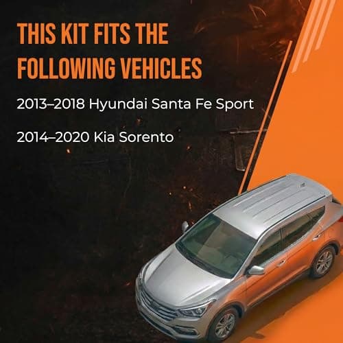 MAX Advanced Brakes Brake Kit for 2013 to 2018 Hyundai Santa Fe Sport & 2014 to 2020 Kia Sorento,Brake and Rotor Kit Front and Rear, Carbon Ceramic, Rotors and Pads