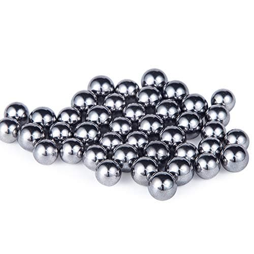 Breezliy 304 Stainless Steel Ball 620Pcs 1-8mm Metric Precision Assorted Loose Bicycle Bearing Steel Ball Assortment Kit(12 Sizes)