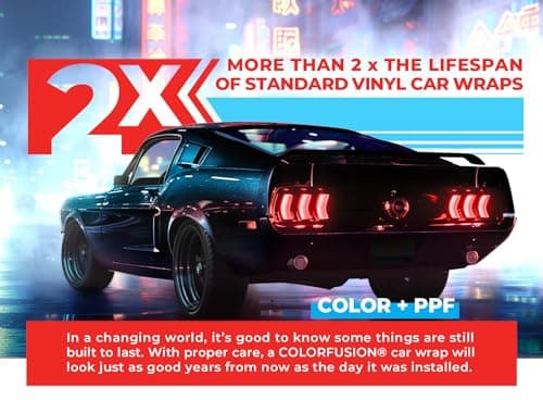 ColorFusion PPF by VViViD, Gloss Cosmic Blue Dry Apply PPF Vinyl Car Wrap Roll 1ft x 5ft
