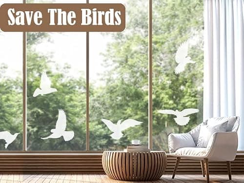 KOCOVIMI 37Pcs Anti-Collision Window Stickers for Birds - Window Decals to Prevent Bird Strikes and Save Birds' Precious Lives