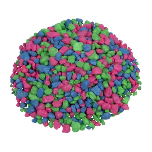 GloFish Aquarium Gravel, Pink/Green/Blue Fluorescent, 5-Pound Bag