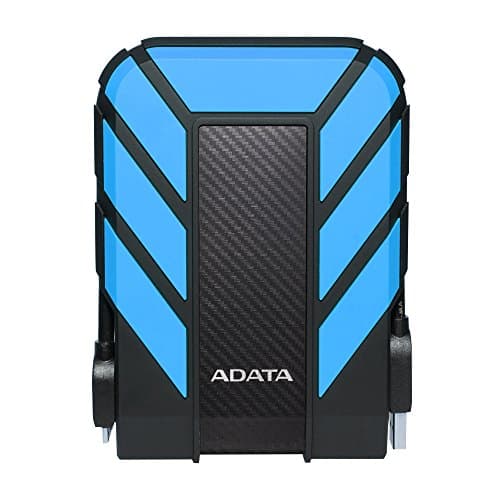 ADATA HD710 Pro - 2 TB External Hard Drive - Shockproof, Waterproof & Dustproof - Durable Storage - For Gamers, Students & Professionals - Mac, PC & Linux Compatible - Blue - AHD710P-2TU31-CBL