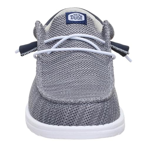 HEYDUDE Mens Wally Funk Mesh Slip On Shoe, Grey Size 11 | Lightweight Breathable Casual Loafers | Travel Ready Sneakers