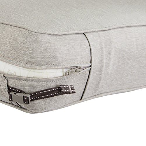 Classic Accessories 60-078-011001-RT Montlake Patio Seat Cushion Slip Cover, Heather Grey, 25" x 27" x 5" Thick