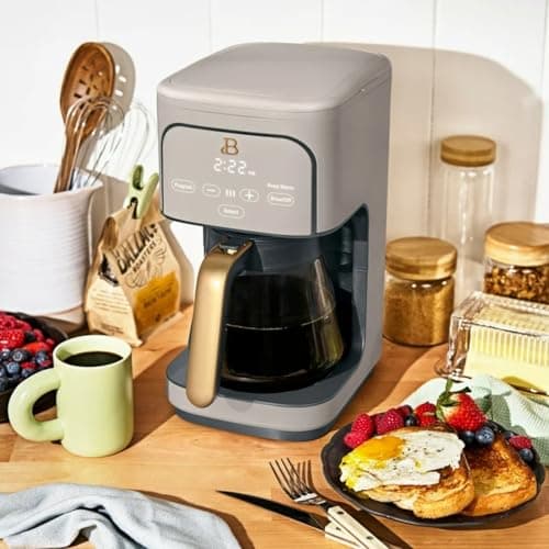 12-Cup Programmable Drip Coffee Maker, 24-Hour Auto Brew Timer, Strength Control (Regular/Gourmet/Bold), Keep Warm 4 Hours, Pause & Serve, Auto-Clean Reminder, Glass Carafe