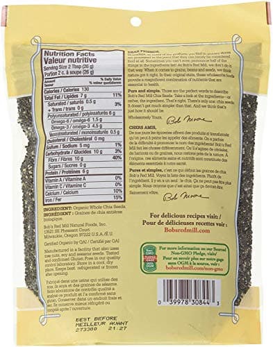 Bob's Red Mill Organic Chia Seeds, 340g