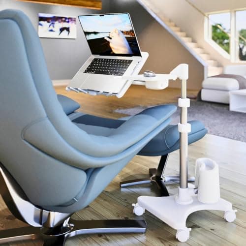LEVO G2 Deluxe Adjustable Rolling Laptop Stand