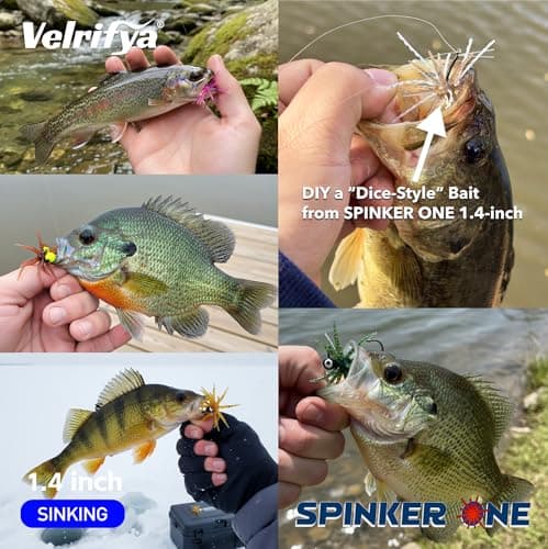 Tentacle Creature Lure, Japanese Style Soft Plastic Baits for Bass Fishing - for Drop Shot, Wacky Rig/Neko Rig and Finesse, Slow Sinking, Soft Bait by Velrifya (06-Green Pumpkin Pepper, 1.4-INCH)