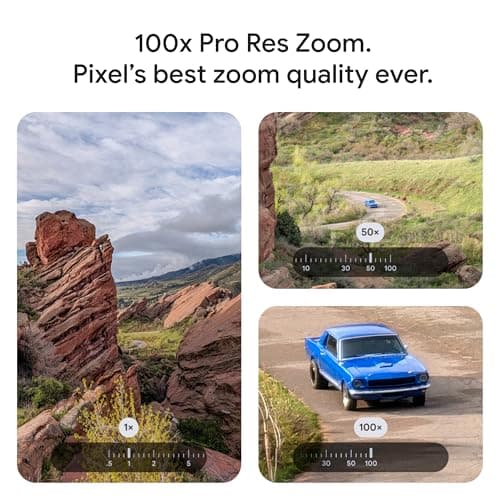 Google Pixel 10 Pro XL - Unlocked Android Smartphone with Gemini, Your Google AI Assistant, Triple Rear Camera System, Fast-Charging 24+ Hour Battery, and 6.8" Super Actua Display - Obsidian - 256 GB