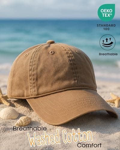FURTALK Toddler Baseball Hat Kids Boys Girls Adjustable Washed Cotton Baseball Cap