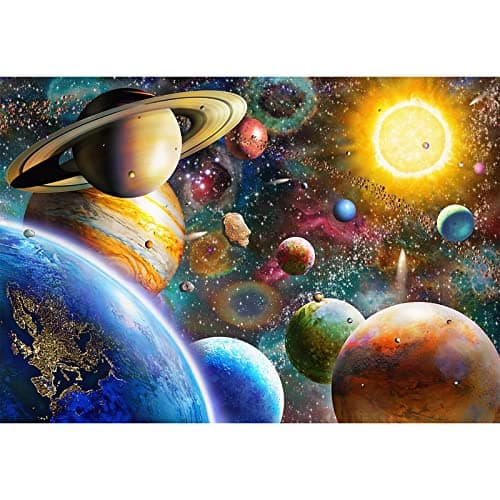 Jigsaw Puzzles 1000 Pieces for Adults, Families 15+ Years (Space Traveler, Solar System) Pieces Fit Together Perfectly