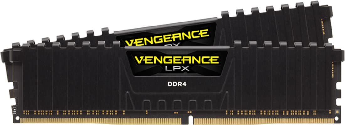 Corsair Vengeance LPX 16GB (2x8GB) DDR4 DRAM 3200MHz (PC4-25600) C16 Memory Kit - Black (CMK16GX4M2B3200C16)