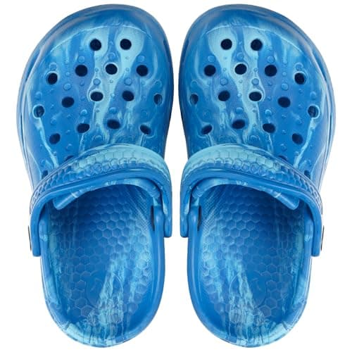 Gaatpot Kids Toddler Garden Clogs,Blue,1.5-2 Big Kid