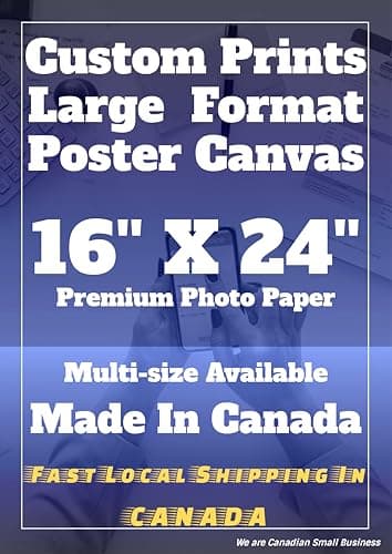 Custom Poster Prints - Made in Canada - Premium Borderless Printing- Upload Your Image/Photo, Personalized Photo to Poster Printing, Home Decor Wall Art Prints (16X24inch, Photo Paper)