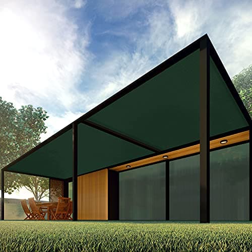 Patio 8' x 40' Sun Shade Fabric Roll 6/8/12 FT Shade Cloth for Patio, Outdoor Mesh Sail Sun Shades Canopy Replacement Pergola Cover for Backyard Deck Porch, Green