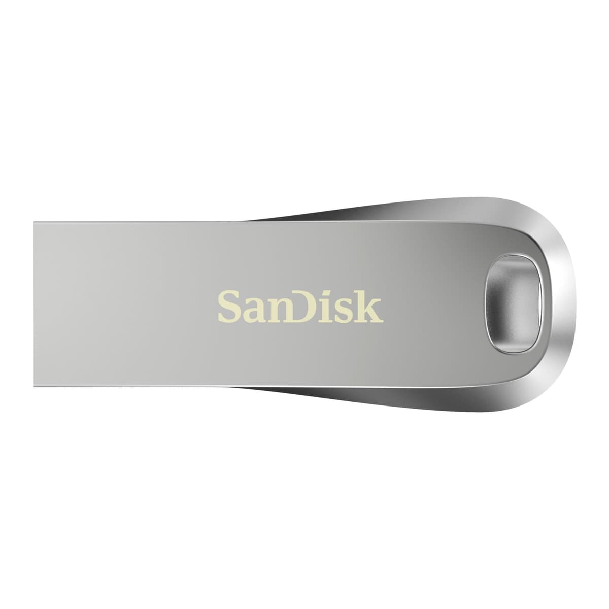 SANDISK Ultra Luxe Pendrive, USB Type-A, 128 GB (Unidad Flash, Velocidad de lectura hasta 400 MB/s, USB 3.2 Gen 1 + USB 3.0 compatible, Protección con Contraseña, RescuePRO Deluxe, Metálico) Plata