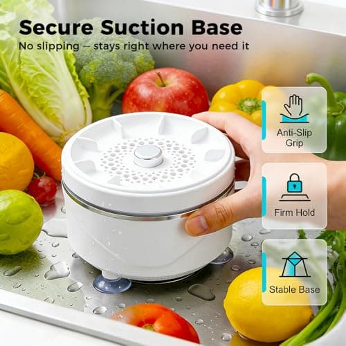2026 New Fruit and Vegetable Washing Machine, Countertop Fruit Washing Machine, Electric Vegetable Cleaner, Device Waterproof, for Fruits, Suitable for Use in the Kitchen (1PCS)