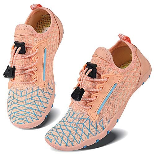 MAYZERO Kids Water Shoes Boys Girls Aqua Socks Non-Slip Quick Dry Swim Shoe Barefoot Beach Pool Shoes (Little Kid/Big Kid)