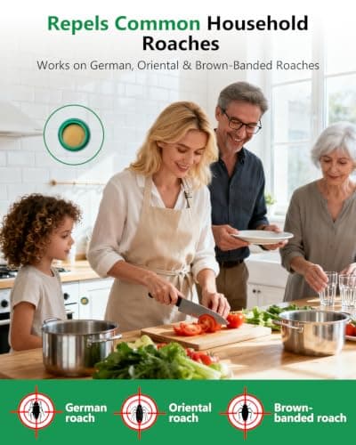 Roach Control Gel Bait Stations for Indoor Home Use, Long-Lasting Cockroach Killer & Deterrent, Fast Acting, Pet Safe Solution for Kitchen & Bathroom Infestations-12 Pack