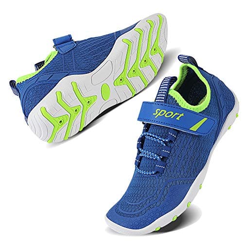 MAYZERO Kids Water Shoes Boys Girls Aqua Socks Non-Slip Quick Dry Swim Shoe Barefoot Beach Pool Shoes (Little Kid/Big Kid)