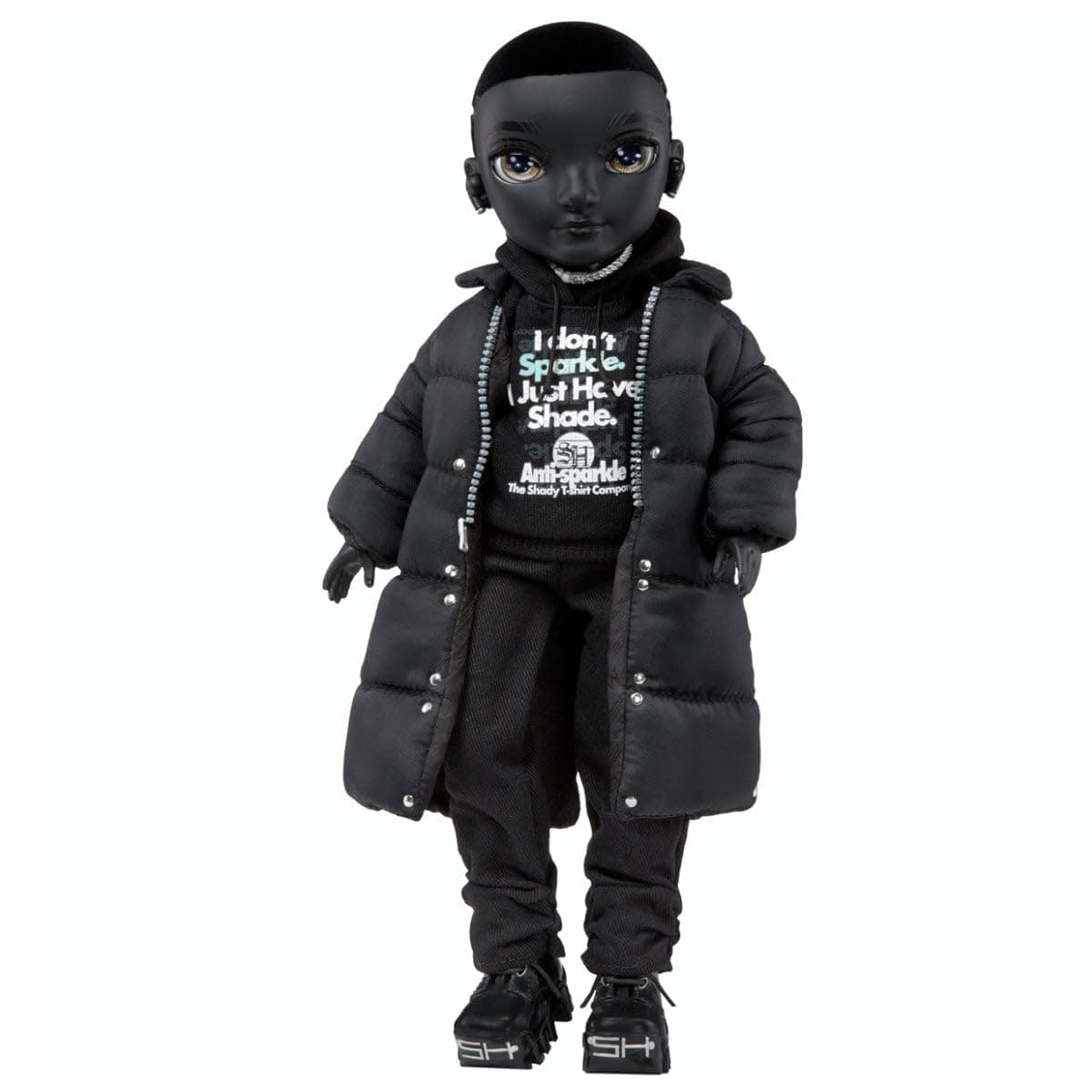 RAINBOW HIGH Shadow High - REXX Mcqueen - Muñeca de Moda de Color Negro con Atuendo de Moda y 10+ Accesorios de Juego Coloridos - para Niños y Coleccionistas Desde los 12 Años