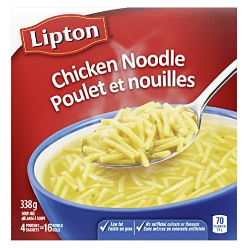 Lipton Dry Soup Mix For An Easy Delicious Classic Noodle Soup Chicken Noodle Low Fat And No Artificial Flavours 338 g 16 count