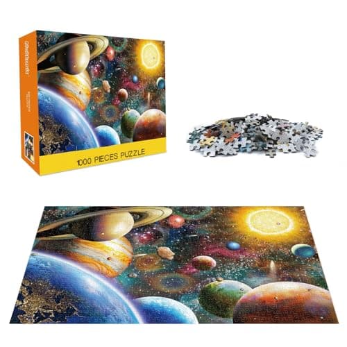 Jigsaw Puzzles 1000 Pieces for Adults, Families 15+ Years (Space Traveler, Solar System) Pieces Fit Together Perfectly
