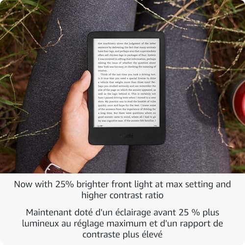 Amazon Kindle 16 GB (newest model) - Lightest and most compact Kindle, now with faster page turns, for an enhanced reading experience - Black