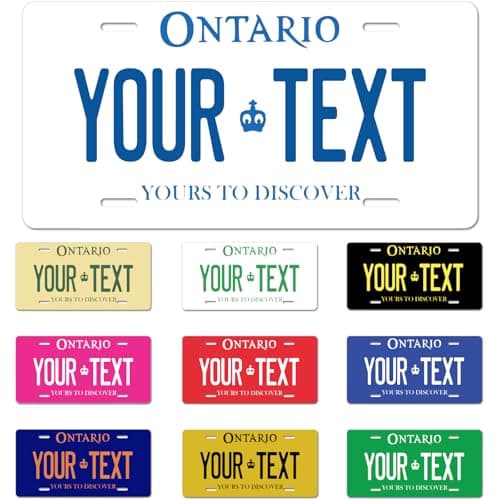 Ontario License Plate, 6"×12" Custom License Plate