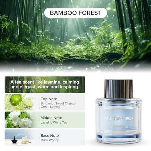 Ceeniu Car Air Fresheners - F26/CF12/F39 Car Perfume Refill 45ml - Bamboo Forest - Natural Plant Extracts - Long Lasting - 0% Alcohol 0 Additives
