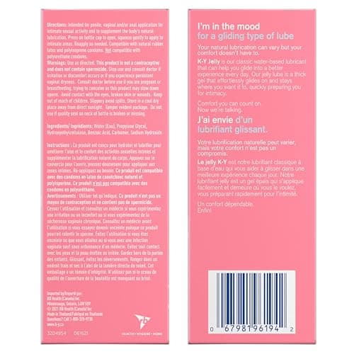 K-Y Jelly, Vaginal Lube Moisturizer and Personal Lubricant, Recommended by Gynecologists, 113 g