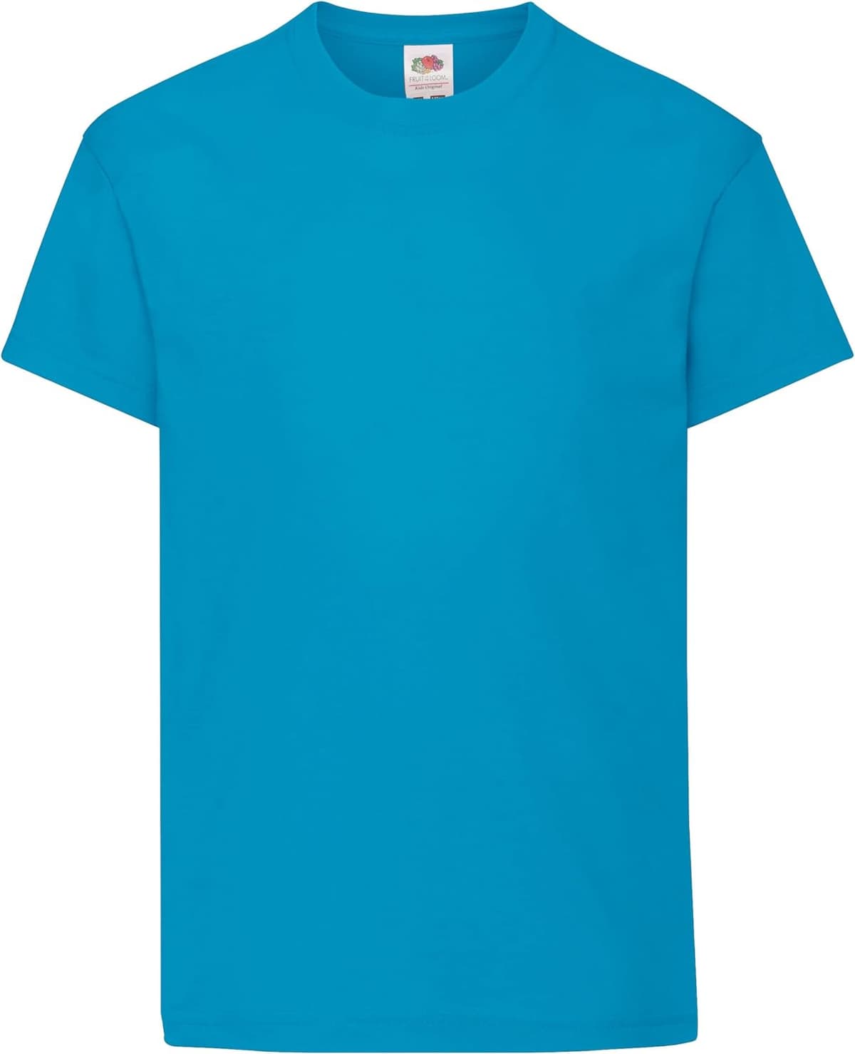 Fruit of the Loom Unisex Kids Kid's Original T T-Shirt (Pack of 1) 3-4 Years Azure