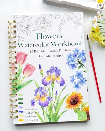 Watercolor workbook (Flowers)