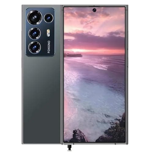 FOXIONO Ultra Unlocked Cell Phone,Built in Pen The S22ULTRA Phone,Smartphone Battery 4000mAh 6.8" HD Screen,Android 12.0 4+64GB Dual SIM/Photos (Black-1)